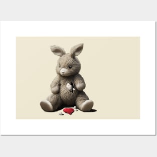 Teddy rabbit without a heart. Palm Angels Posters and Art